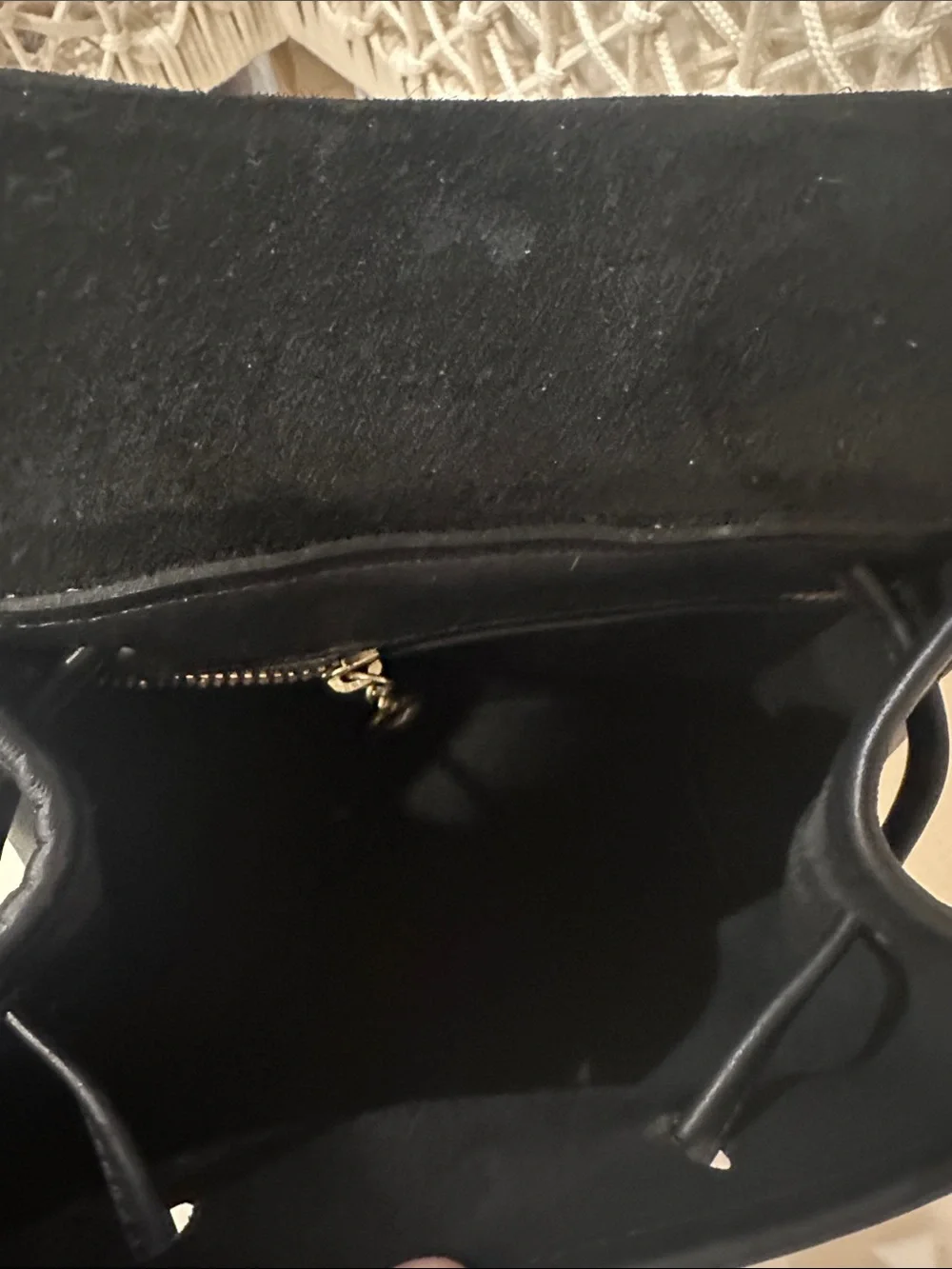 Vintage in great Condition Black Leather COACH Backpack Purse